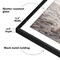 Americanflat Aluminum Picture Frame with Mat - Metal Photo Frame - Black Metal Molding Frame - Shatter Resistant Glass - Hanging Hardware